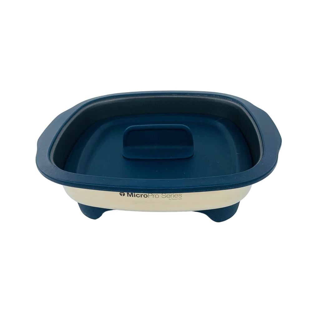Tupperware Micropro Grill Series Base Lid Fast Microwave Cooking Meat Veggies